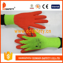 Best Price Orange Latex Coating Crinkle Finish Work Glove Ce 3232